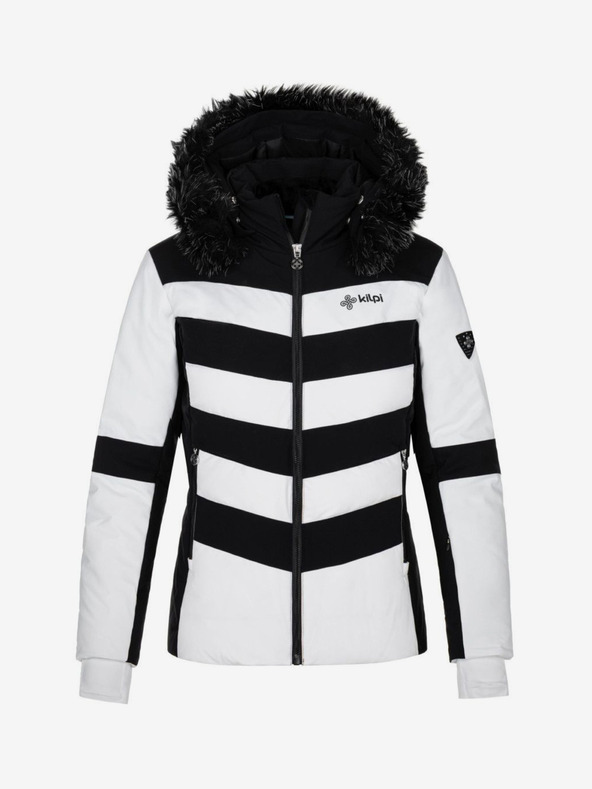 Kilpi Črno-bela ženska smučarska jakna Kilpi Massima