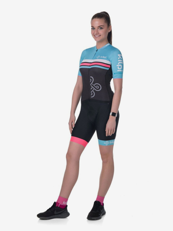 Kilpi Turkizno črne ženske kolesarske hlače Kilpi MURIA