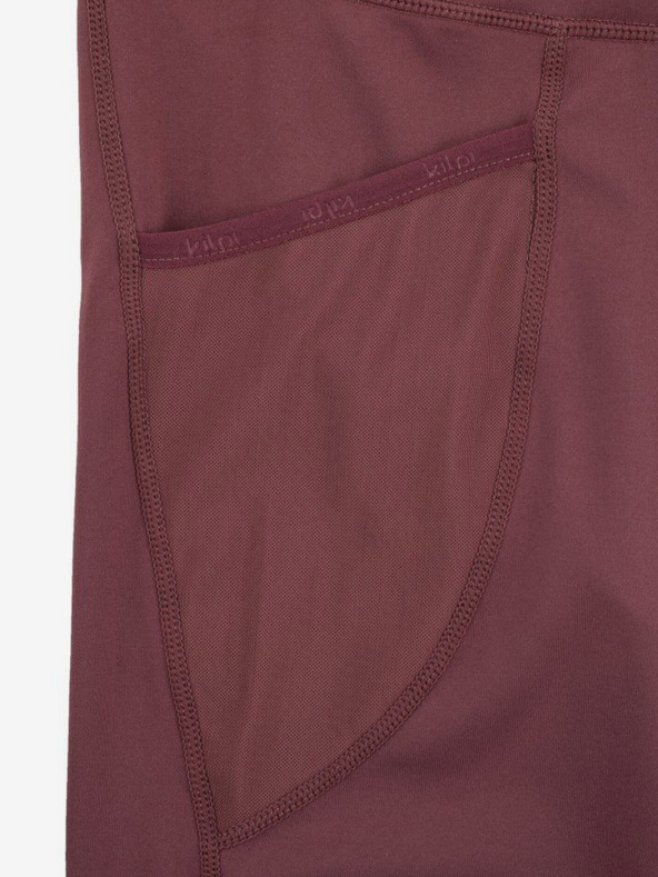 Kilpi Ženske tričetrtinske športne gamaše Kilpi Solas v bordo barvi