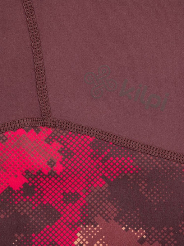 Kilpi Ženske tričetrtinske športne gamaše Kilpi Solas v bordo barvi