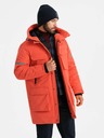 Ombre Clothing Moška izolirana dolga jakna Ombre Oblačila