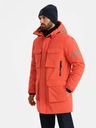 Ombre Clothing Moška izolirana dolga jakna Ombre Oblačila