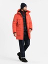 Ombre Clothing Moška izolirana dolga jakna Ombre Oblačila