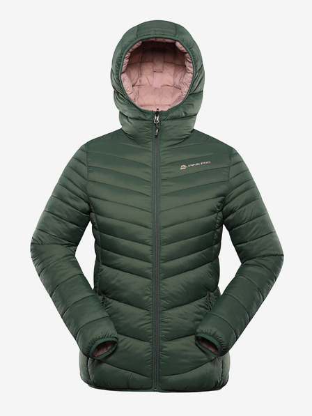 ALPINE PRO Zelena ženska obojestranska jakna Hi-Therm Alpine Pro Eroma