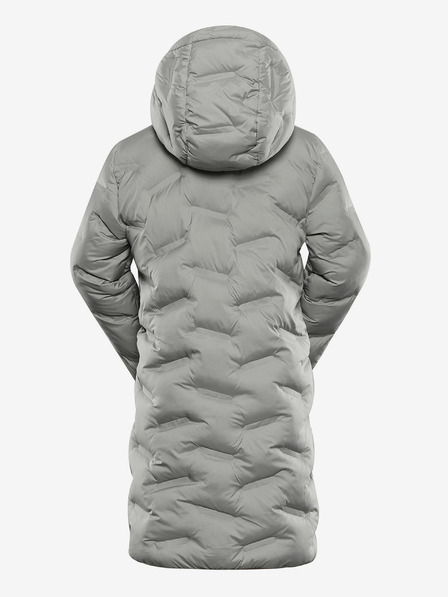 ALPINE PRO Siv dekliški plašč Hi-Therm z nepremočljivo prevleko Alpine Pro Awedo
