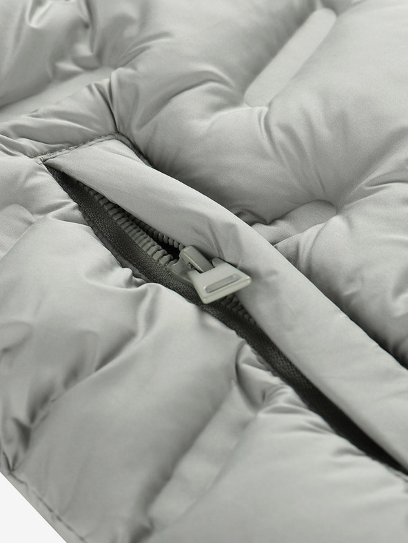 ALPINE PRO Siv dekliški plašč Hi-Therm z nepremočljivo prevleko Alpine Pro Awedo