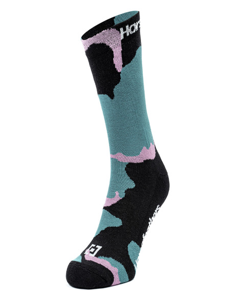 Horsefeathers Nogavice Camo - modra meglica velikost 5 - 7 HORSEFEATHERS