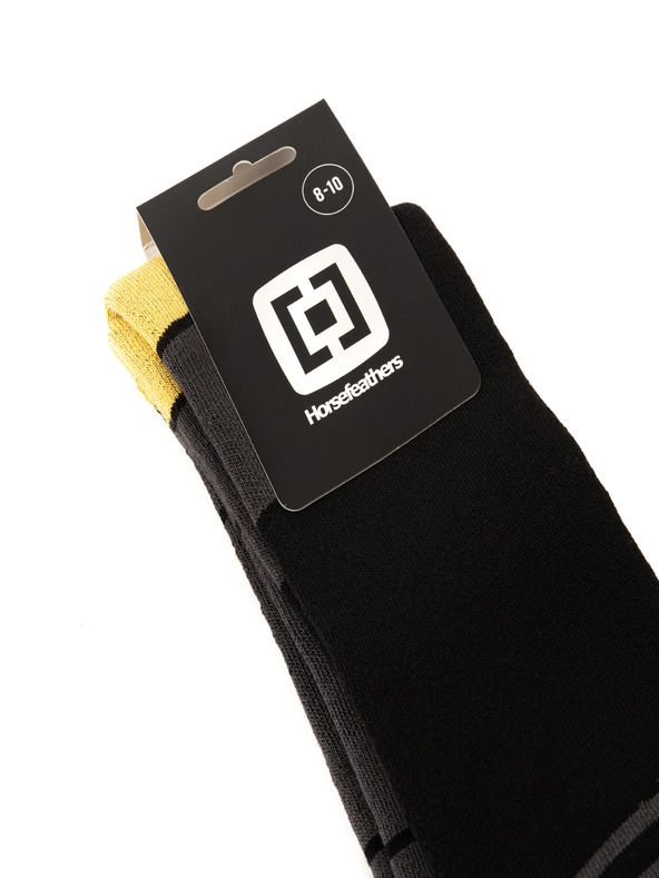 Horsefeathers Nogavice za deskanje na snegu Shaun - črne, velikost 11-13 HORSEFEATHERS