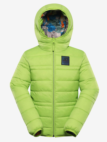 ALPINE PRO Otroška reverzibilna jakna hi-therm ALPINE PRO DOUWO zelena