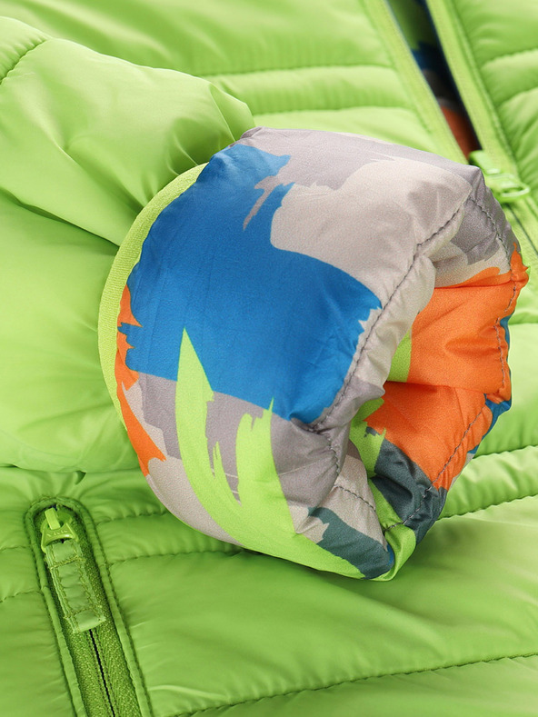 ALPINE PRO Otroška reverzibilna jakna hi-therm ALPINE PRO DOUWO zelena