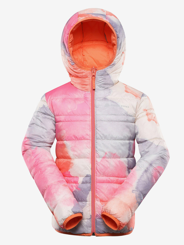 ALPINE PRO Otroška obojestranska jakna hi-therm ALPINE PRO DOUWO oranžna