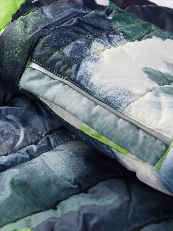 ALPINE PRO Otroška reverzibilna jakna hi-therm ALPINE PRO DOUWO modra