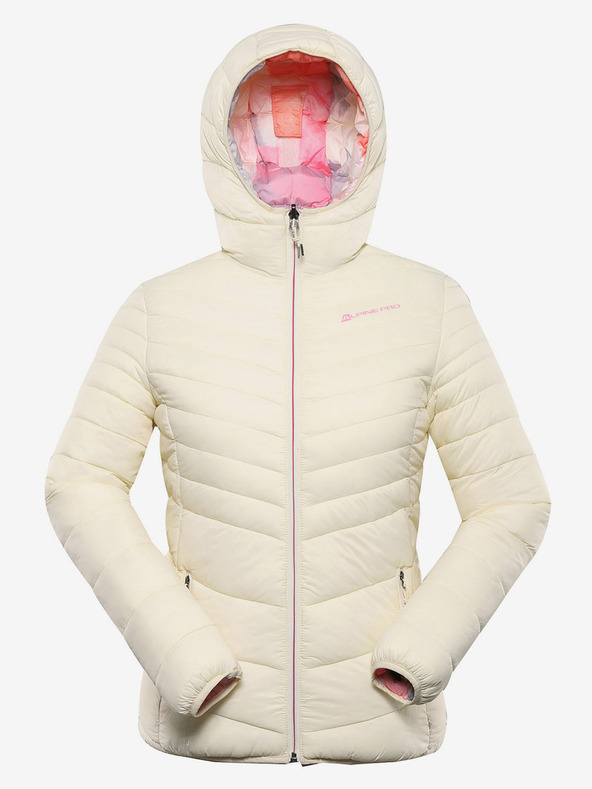 ALPINE PRO Bež ženska obojestranska jakna Hi-Therm Alpine Pro Eroma
