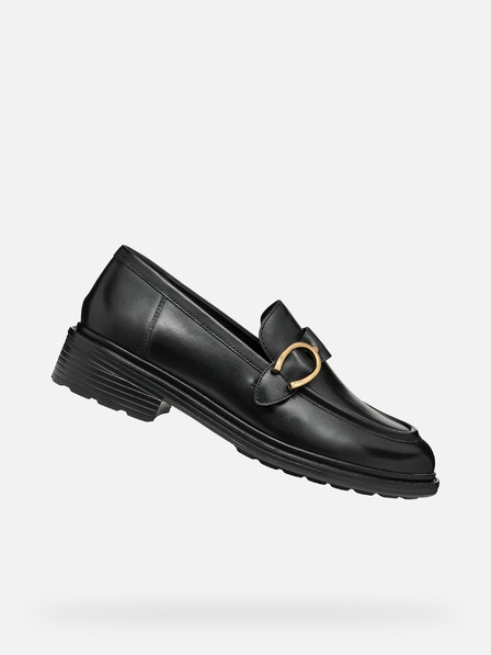 Geox Črne ženske mokasine Geox Walk pleasure