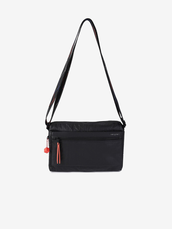 Hedgren Črna Ženska torba Hedgren Eye M Bag Creased Black/Coral
