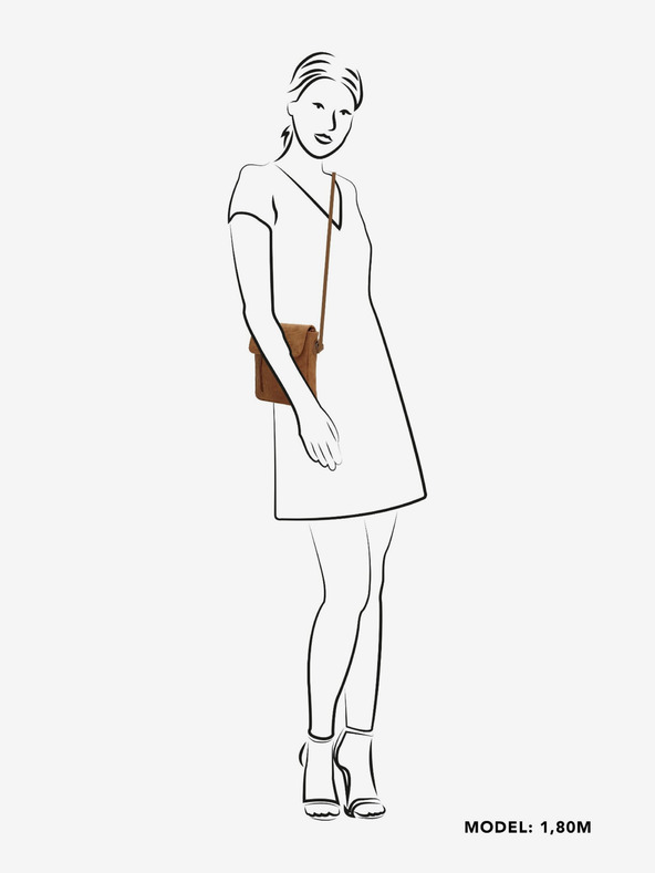 Beagles Torbica Beagles Brunete torba za čez ramo 1,5 l konjak