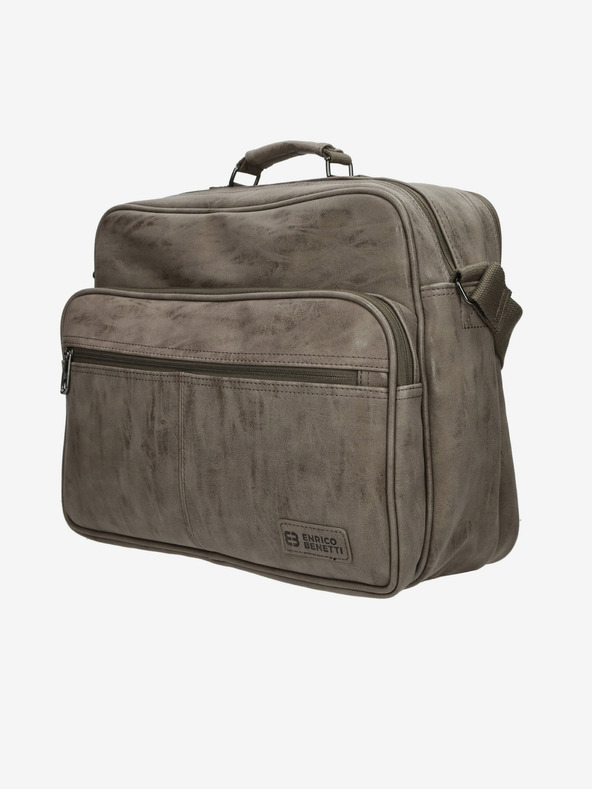 Enrico Benetti Enrico Benetti Rotterdam 15" torba za prenosni računalnik 20 l srednje velika taupe