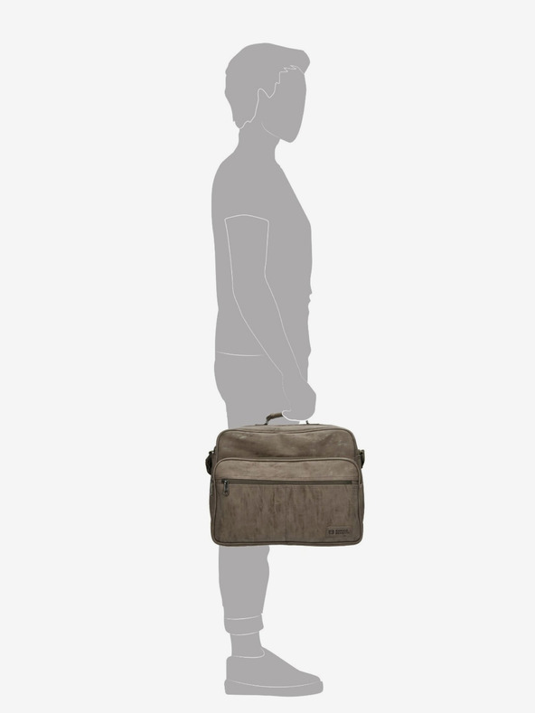 Enrico Benetti Enrico Benetti Rotterdam 15" torba za prenosni računalnik 20 l srednje velika taupe