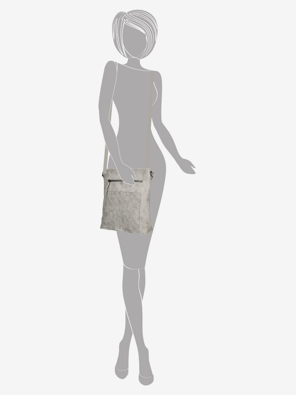 Enrico Benetti Enrico Benetti Dynthe 78004 svetlo siva torbica