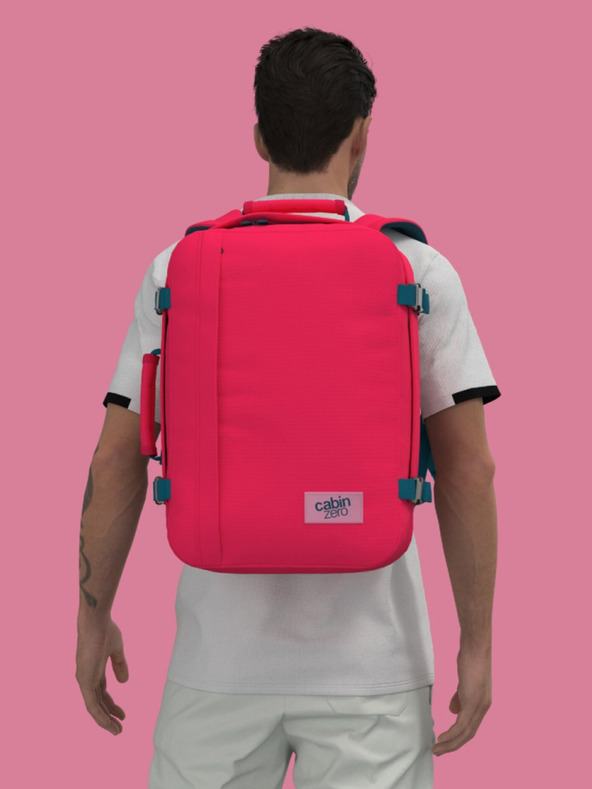 CabinZero Rdeč nahrbtnik CabinZero Classic 36L Miami magenta