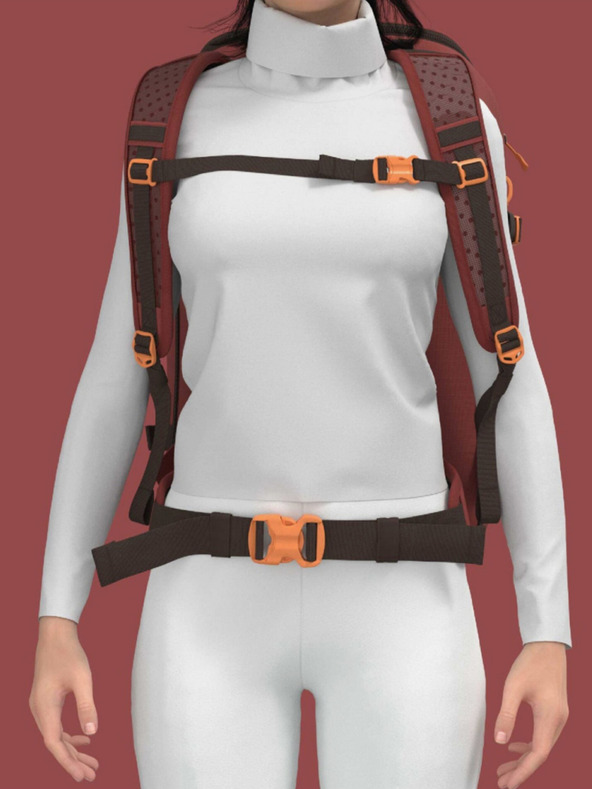 CabinZero Nahrbtnik CabinZero Adv Pro 42L Sangrija rdeča