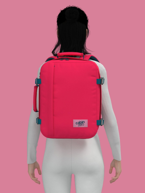 CabinZero Rdeči nahrbtnik CabinZero Classic 28L Miami magenta