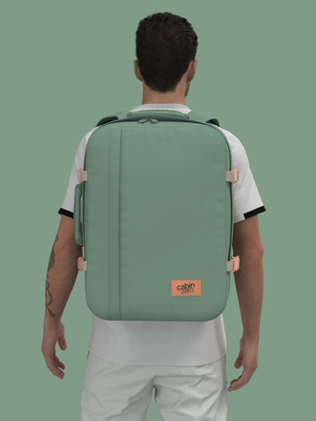 CabinZero Zeleni ženski nahrbtnik CabinZero Classic 44L Sage forest