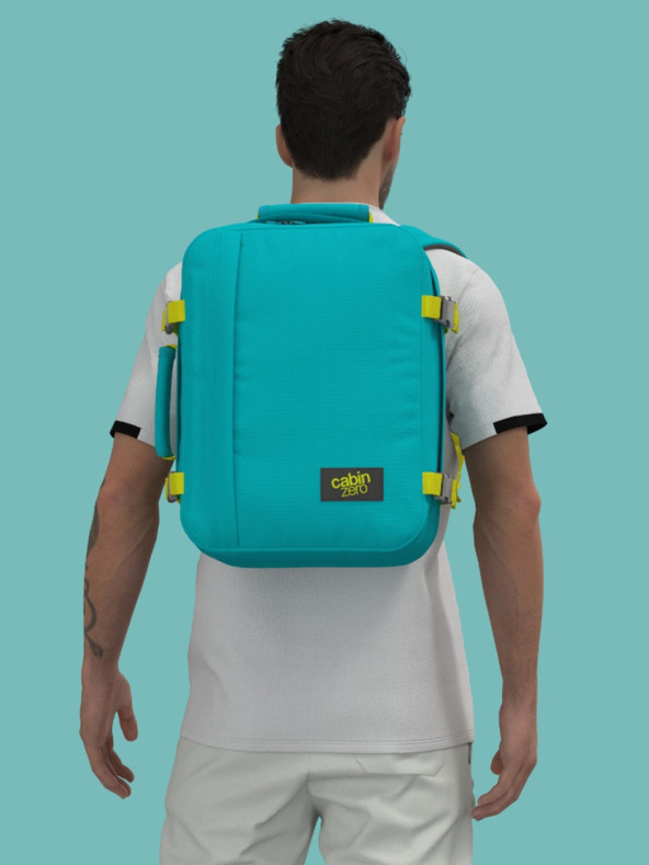 CabinZero Turkizni nahrbtnik CabinZero Classic 28L Aqua lagoon