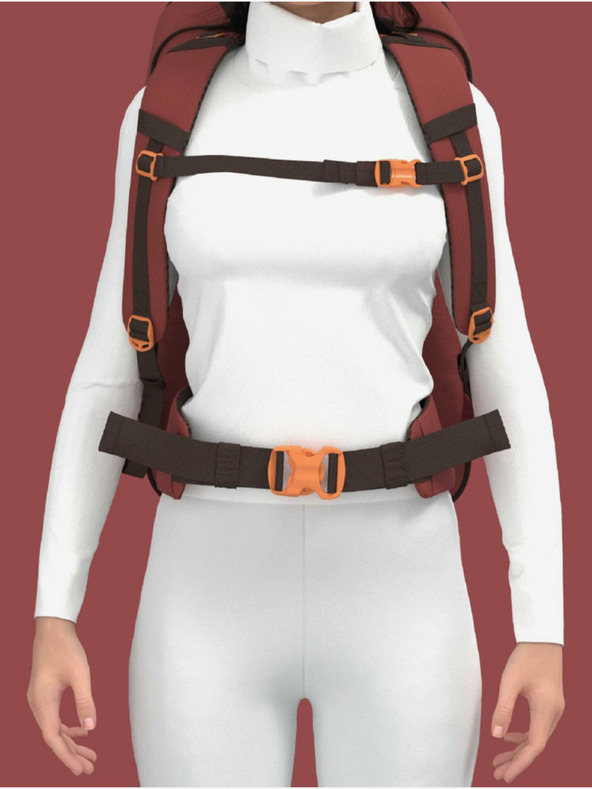 CabinZero Nahrbtnik CabinZero Adv 42L Sangria red