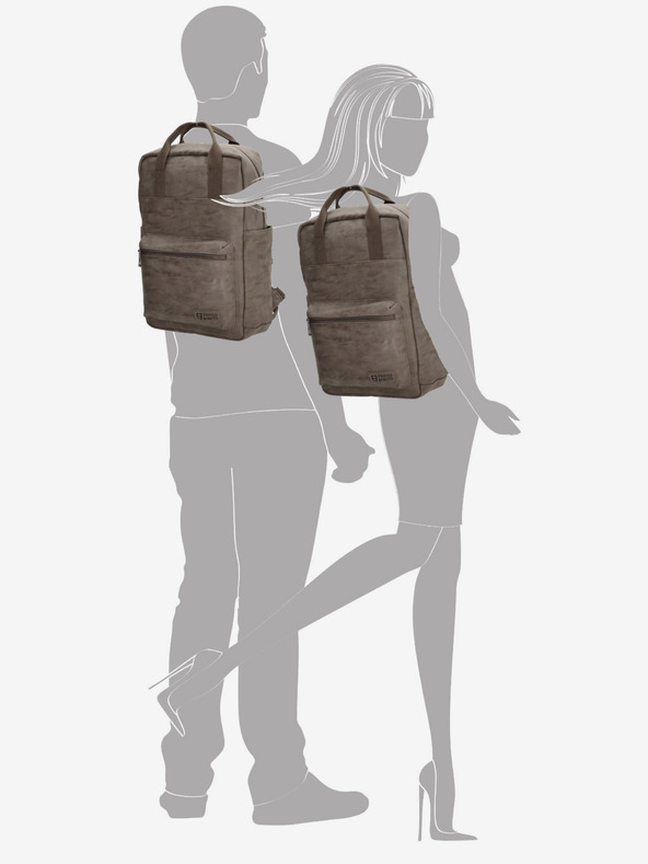 Enrico Benetti Enrico Benetti Rotterdam 13" nahrbtnik za prenosni računalnik Medium Taupe