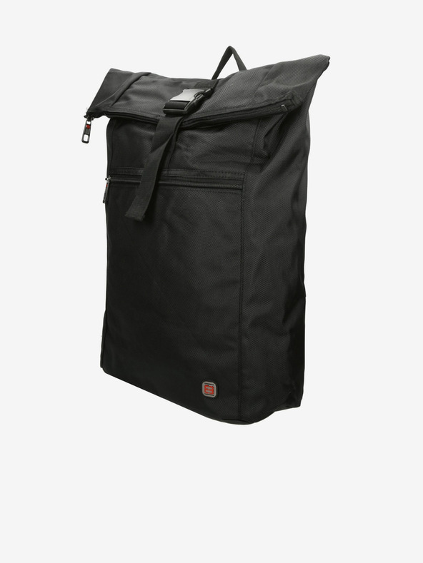 Enrico Benetti Enrico Benetti Cornell 17" nahrbtnik za prenosni računalnik Roll Top Black
