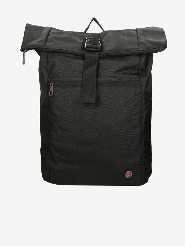 Enrico Benetti Enrico Benetti Cornell 17" nahrbtnik za prenosni računalnik Roll Top Black