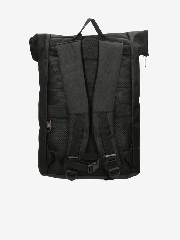 Enrico Benetti Enrico Benetti Cornell 17" nahrbtnik za prenosni računalnik Roll Top Black