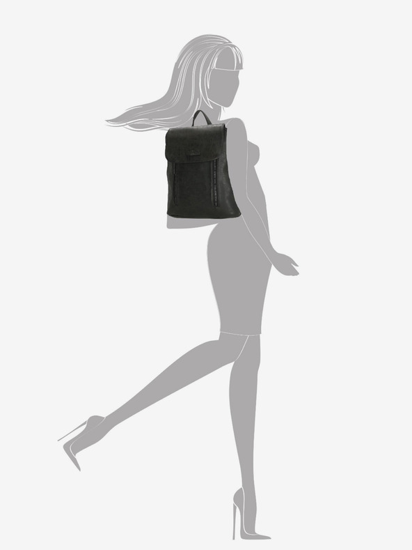 Enrico Benetti Nahrbtnik Enrico Benetti Nouméa nahrbtnik črna