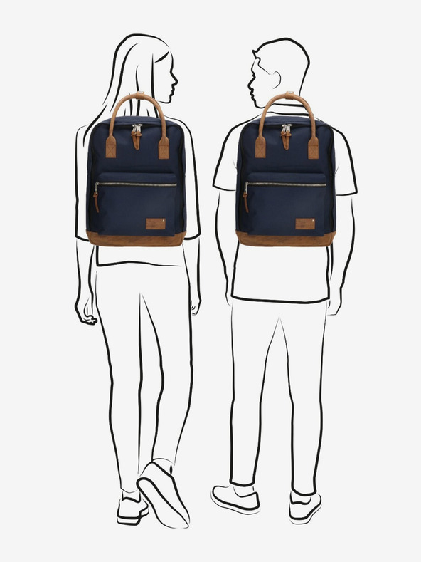 Enrico Benetti Nahrbtnik Enrico Benetti Santiago Notebook nahrbtnik 17 l modra