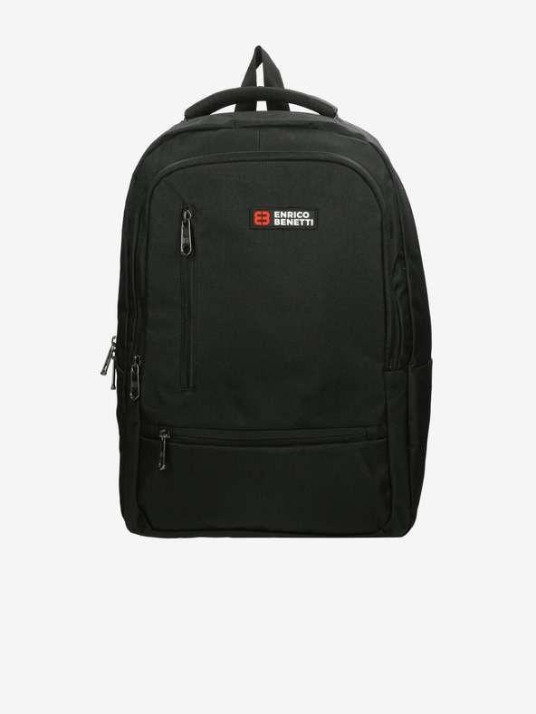 Enrico Benetti Nahrbtnik Enrico Benetti Hamburg 15-palčni nahrbtnik za prenosni računalnik črn