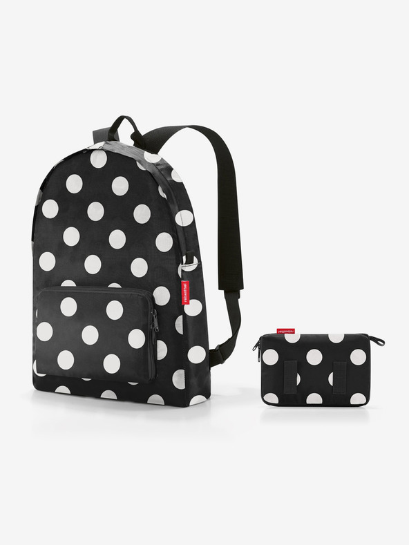 Reisenthel Nahrbtnik Reisenthel Mini Maxi Rucksack Black Polka Dot White