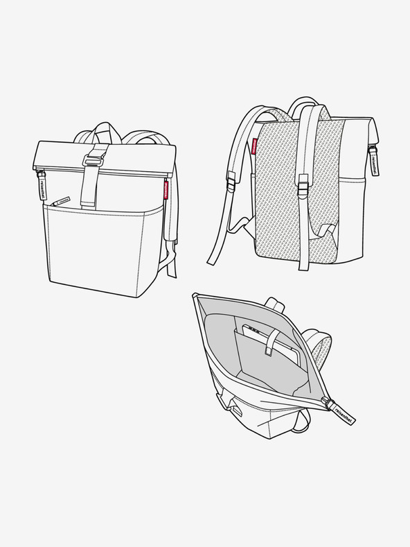 Reisenthel Reisenthel Rolltop nahrbtnik Twist Silver