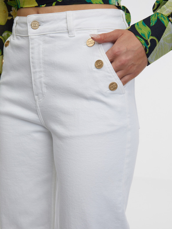 Orsay Bele ženske široke kavbojke ORSAY