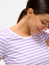 Orsay Vijolično-belo črtasto majico ORSAY