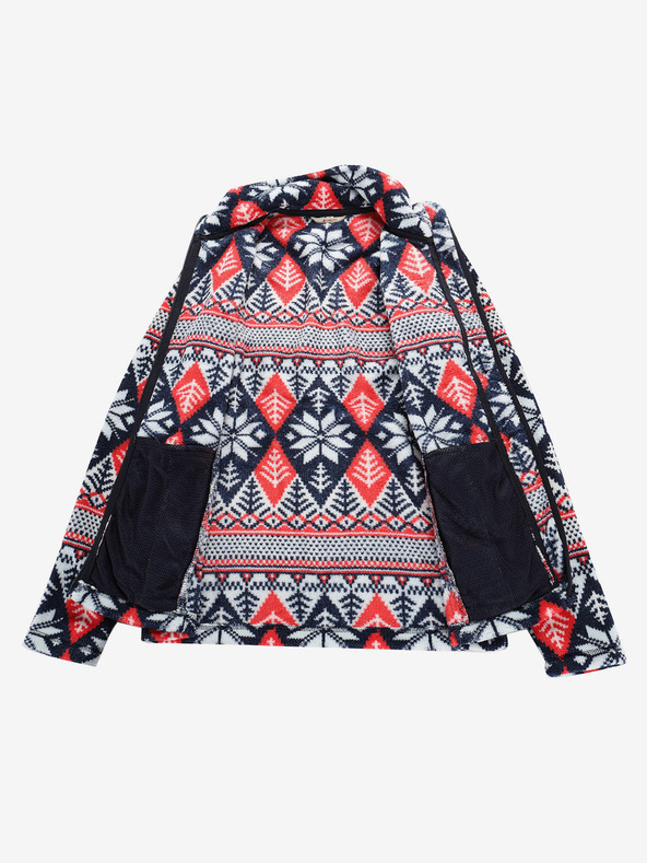 ALPINE PRO Ženska rdeče-modra majica Supratherm Alpine Pro Eflina