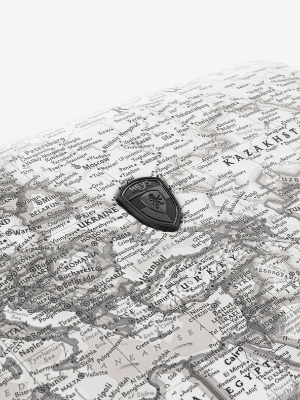 Heys Črno-beli potovalni kovček z vzorcem Heys Journey 3G S