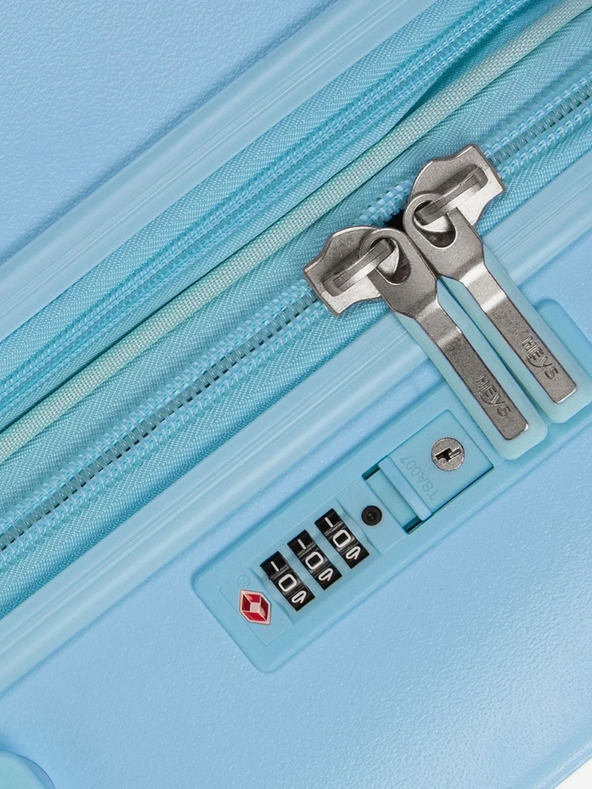 Heys Svetlomodri pastelni potovalni kovček Heys L