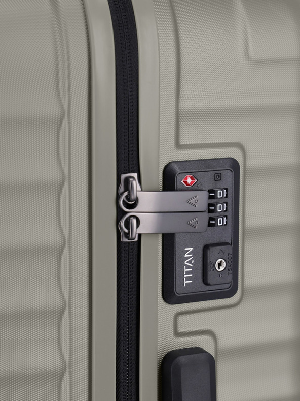 Titan bež potovalni kovček Titan Litron S
