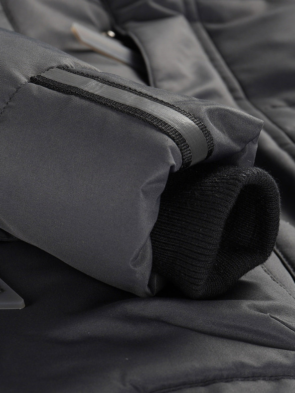 ALPINE PRO Siva dekliška jakna z membrano PTX Alpine Pro Werdo