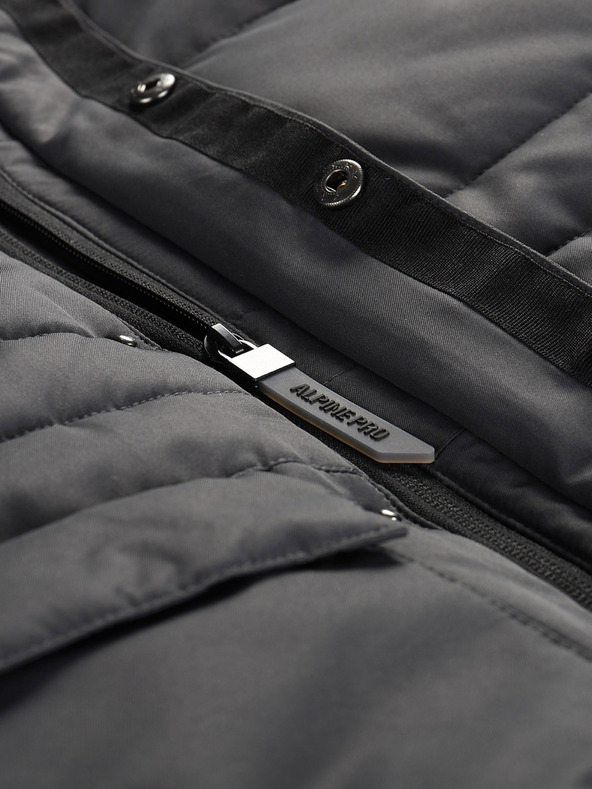 ALPINE PRO Siva dekliška jakna z membrano PTX Alpine Pro Werdo