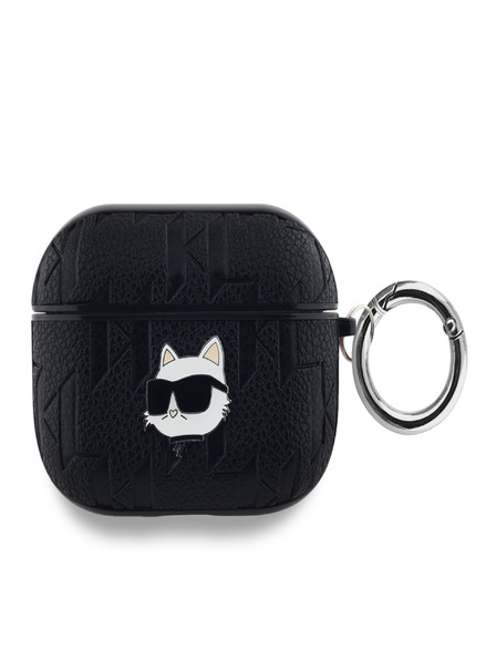 Karl Lagerfeld Karl Lagerfeld PU Embossed Choupette Head Case za AirPods Pro Black