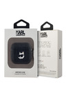 Karl Lagerfeld Karl Lagerfeld PU Embossed Choupette Head Case za AirPods Pro Black