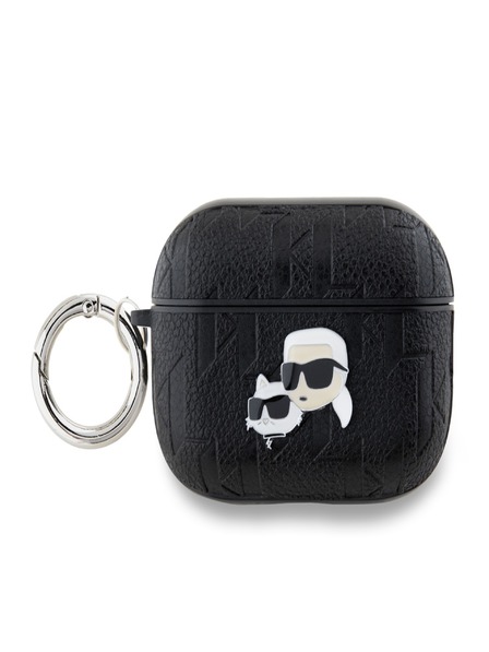 Karl Lagerfeld Karl Lagerfeld PU Embossed Karl and Choupette Heads Case za AirPods Pro 2 Black
