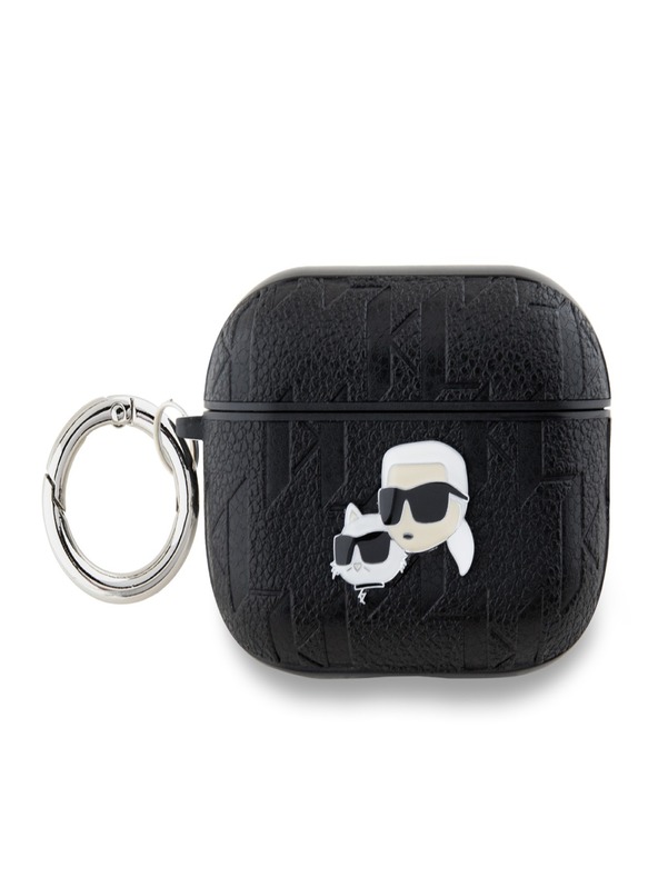 Karl Lagerfeld Karl Lagerfeld PU Embossed Karl and Choupette Heads Case za AirPods Pro 2 Black